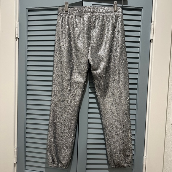 NWOT David Lerner Sequin Jogger Pants - Picture 4 of 4